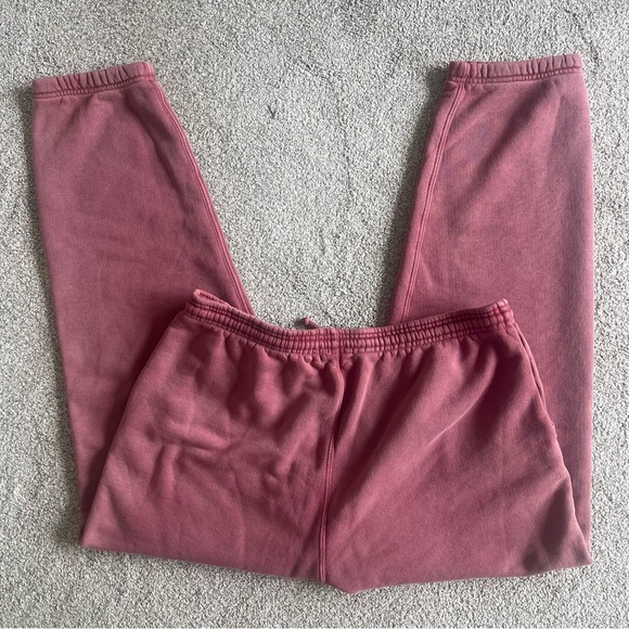 Mad Happy Adult Unisex Pull On Sweatpants XXL 100% Cotton Vintage Red Pockets - Picture 2 of 6